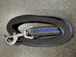 Gummierte Leine -Blue Line-