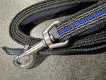 Gummierte Leine -Blue Line-