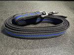 Gummierte Leine -Blue Line-