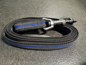 Gummierte Leine -Blue Line-