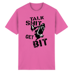 -Talk Shit Get Bit- Kurzarm-Unisex-T-Shirt - Heavy Cotton T-Shirt