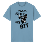 -Talk Shit Get Bit- Kurzarm-Unisex-T-Shirt - Heavy Cotton T-Shirt