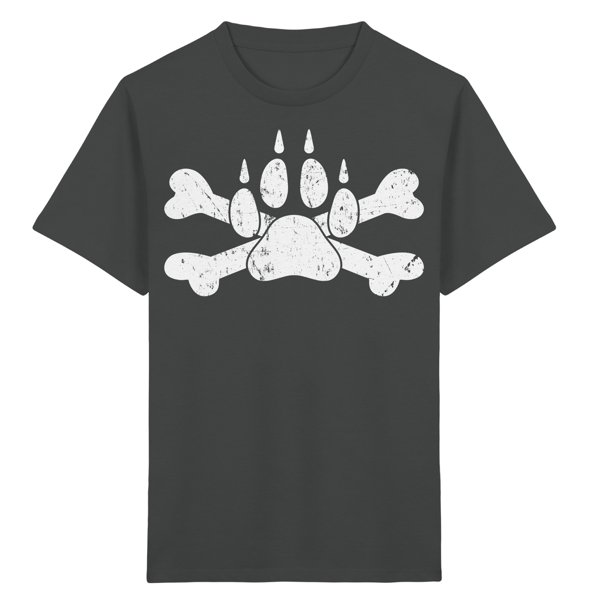 Pfote mit Knochen - Kids Organic Shirt