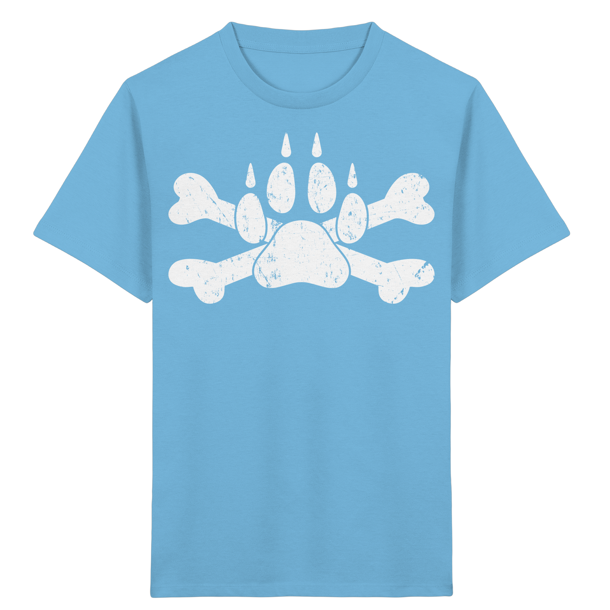 Pfote mit Knochen - Kids Organic Shirt