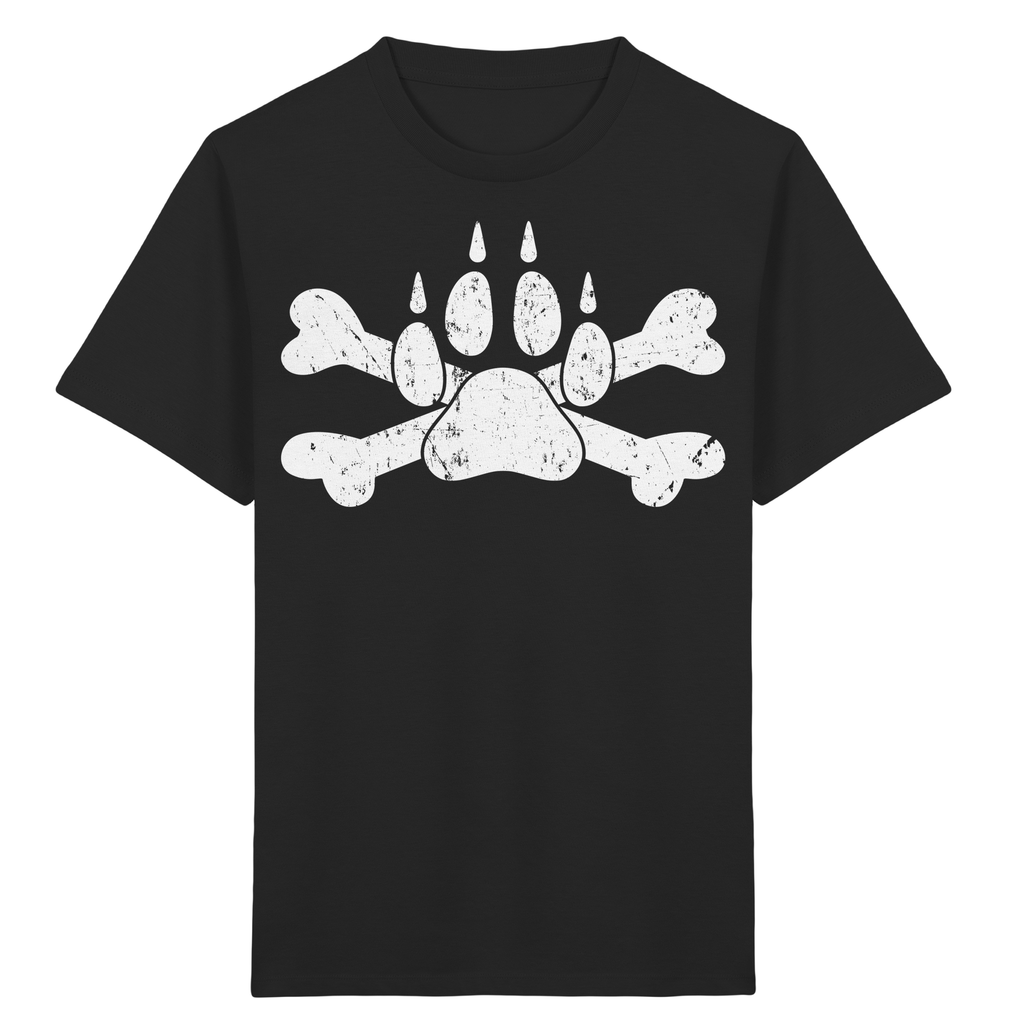 Pfote mit Knochen - Kids Organic Shirt