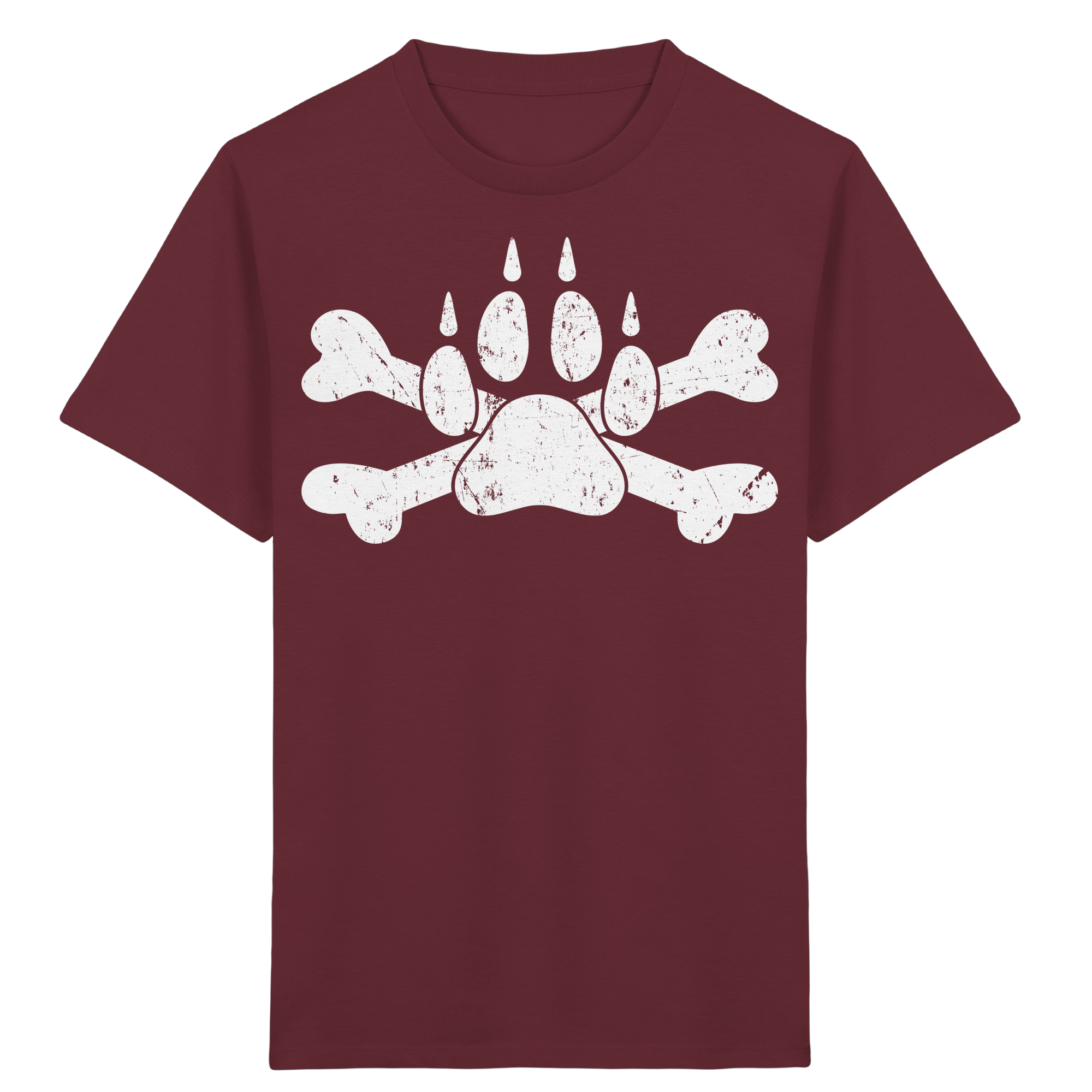 Pfote mit Knochen - Kids Organic Shirt