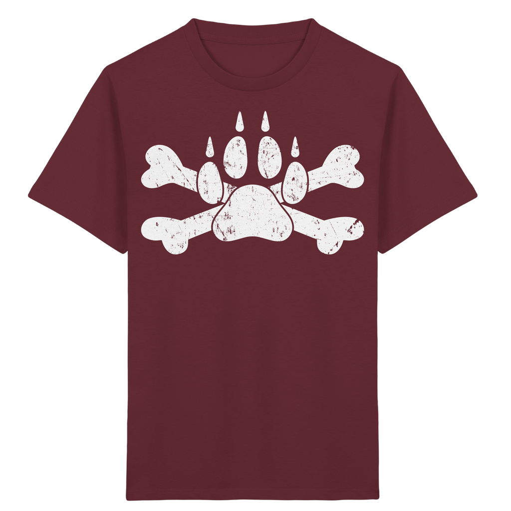 Pfote mit Knochen - Kids Organic Shirt