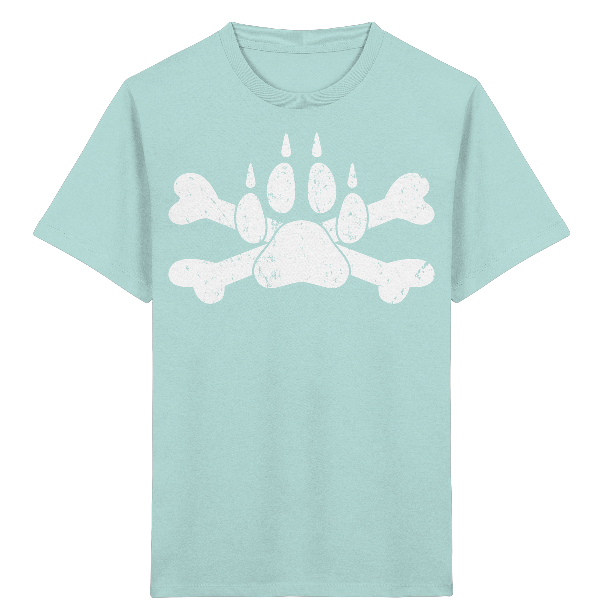 Pfote mit Knochen - Kids Organic Shirt