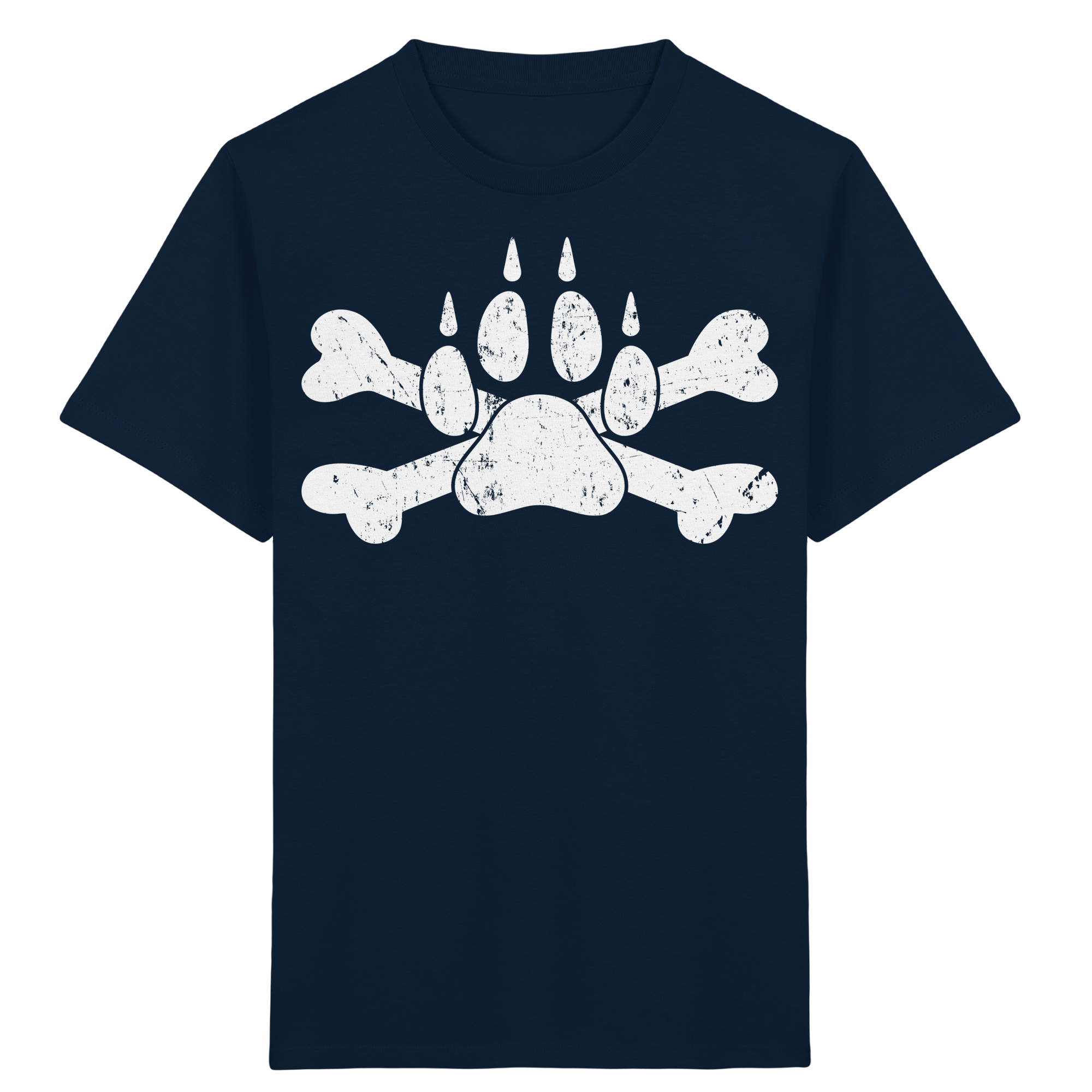 Pfote mit Knochen - Kids Organic Shirt