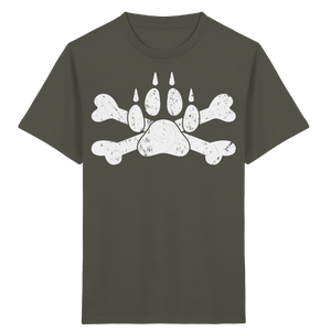 Pfote mit Knochen - Kids Organic Shirt