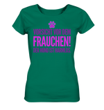 Vorsicht vor dem Frauchen - Ladies Organic Shirt
