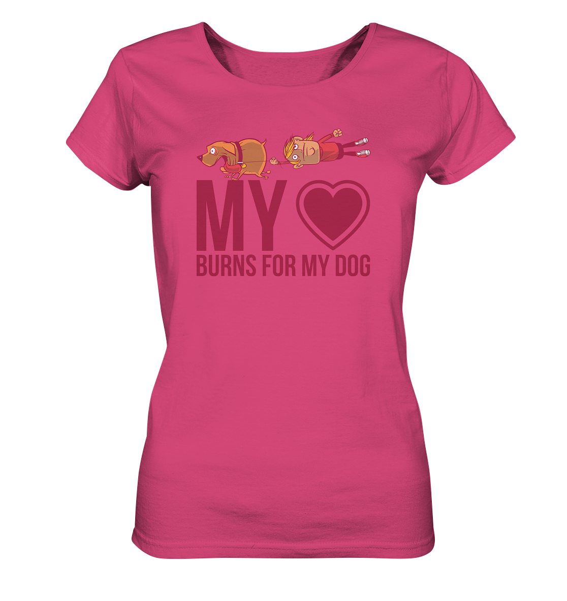 I love my dog - Ladies Organic Shirt