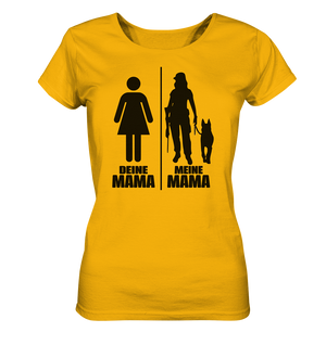Deine Mama schwarz - Ladies Organic Shirt