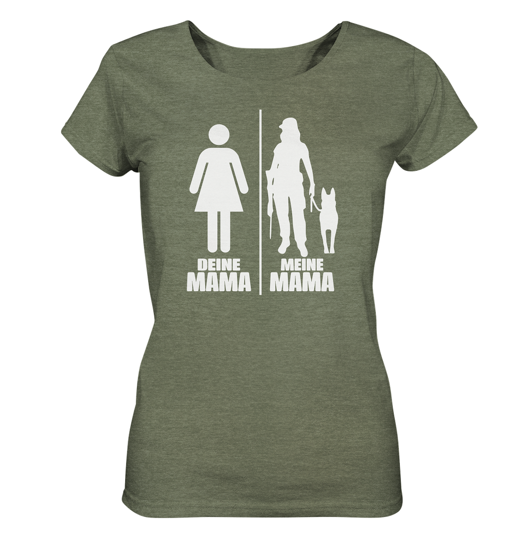 Deine Mama Meine Mama - Ladies Organic Shirt (meliert)