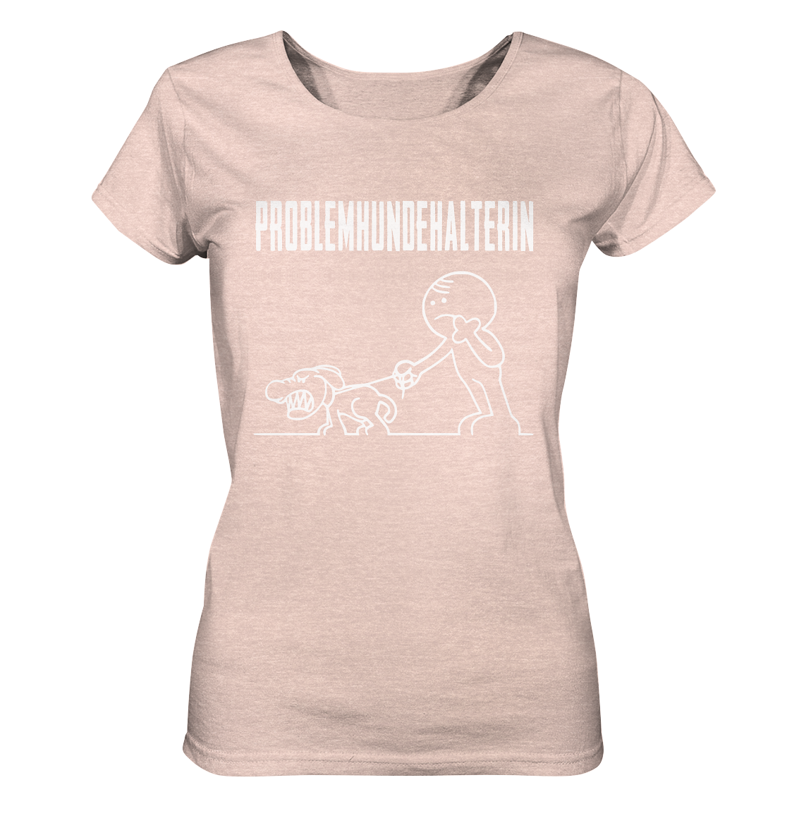 Problemhundehalterin - Ladies Organic Shirt (meliert)