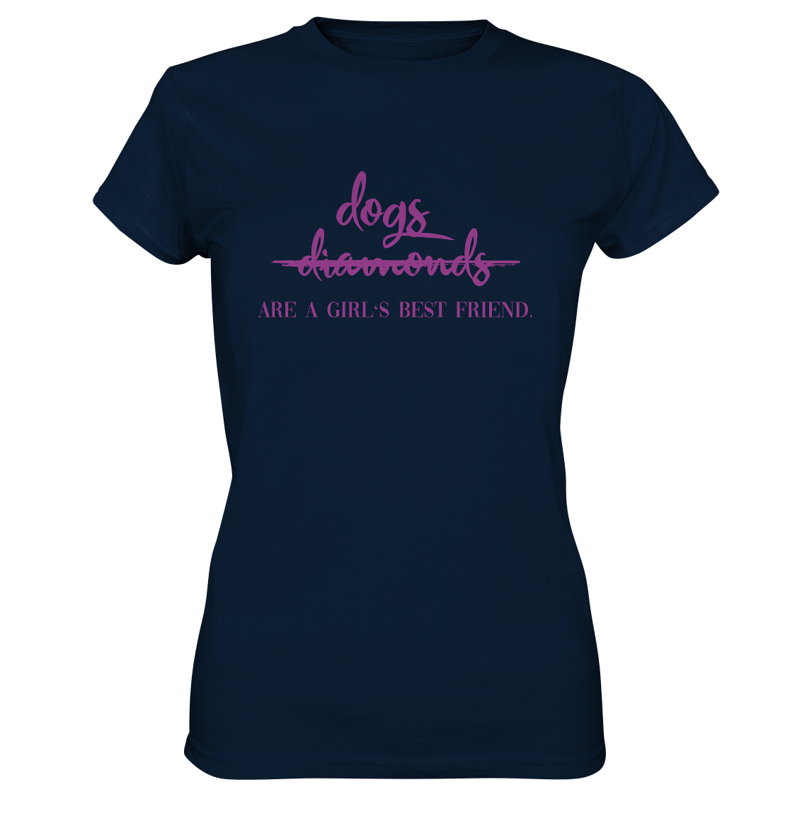 Dogs are a Girls best Friend  - Ladies Premium Shirt