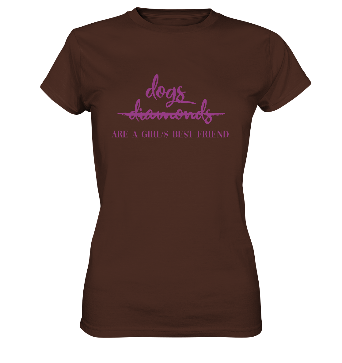 Dogs are a Girls best Friend  - Ladies Premium Shirt