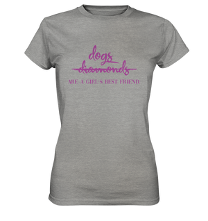 Dogs are a Girls best Friend  - Ladies Premium Shirt