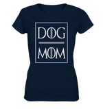 -DOG MOM- - Ladies V-Neck Shirt