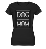 -DOG MOM- - Ladies V-Neck Shirt