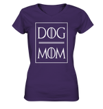 -DOG MOM- - Ladies V-Neck Shirt