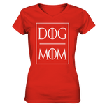 -DOG MOM- - Ladies V-Neck Shirt