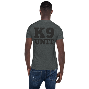 -K9 Unit Grau- Kurzarm-Unisex-T-Shirt