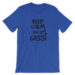-KEEP CALM GO GASSI- Kurzärmeliges Unisex-T-Shirt