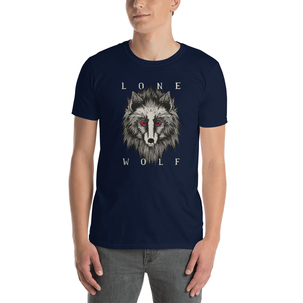 -LONE WOLF- Kurzarm-Unisex-T-Shirt