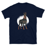 -Dobermann- Kurzarm-Unisex-T-Shirt