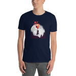 -Kleiner Junge mit Ballons- Kurzarm-Unisex-T-Shirt