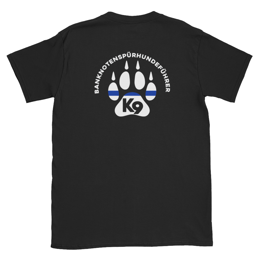-Banknotenspürhundeführer- Kurzarm-Unisex-T-Shirt