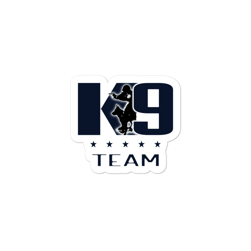 -K9 Team- Blasenfreie Aufkleber