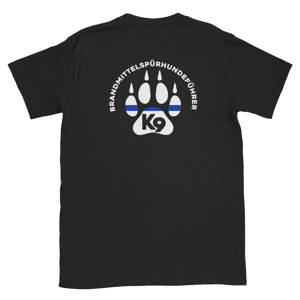 -Brandmittelspürhundeführer- Kurzarm-Unisex-T-Shirt