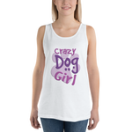 -CRAZY DOG GIRL- Unisex Tank Top