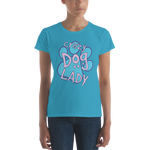 -CRAZY DOG LADY- Frauen Kurzarm T-Shirt