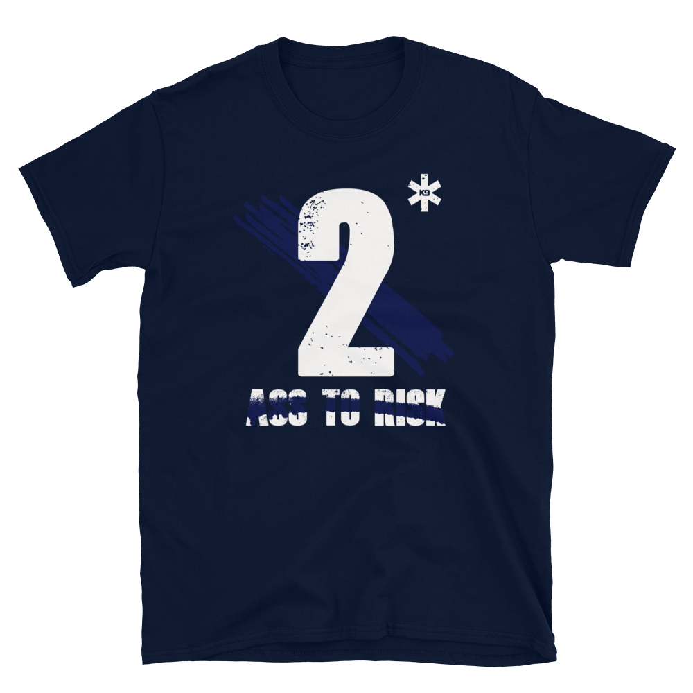 -2 ASS TO RISK- Kurzarm-Unisex-T-Shirt