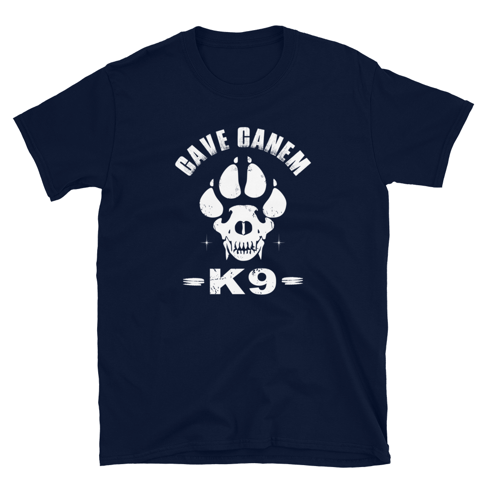 -CAVE CANEM- Kurzarm-Unisex-T-Shirt
