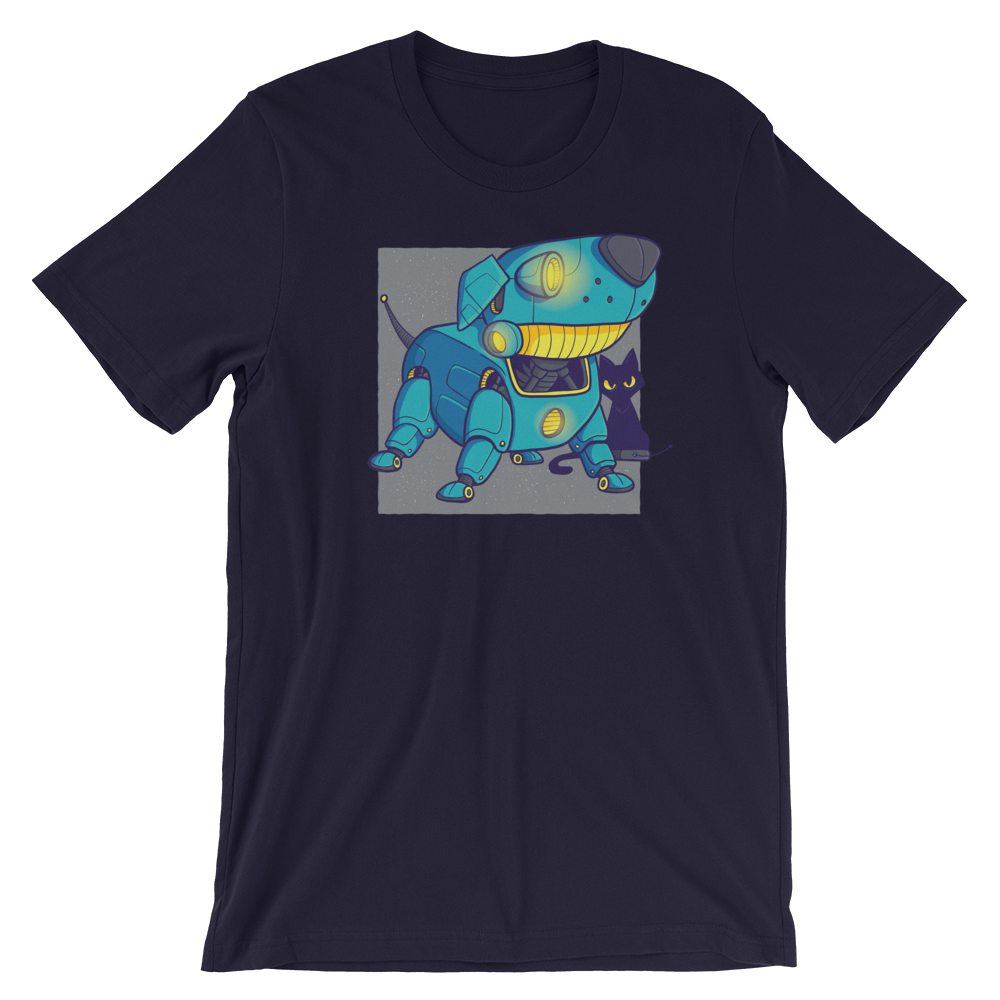 -ROBODOG- Kurzärmeliges Unisex-T-Shirt