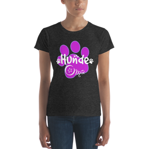 -HUNDE OMA- Frauen Kurzarm T-Shirt