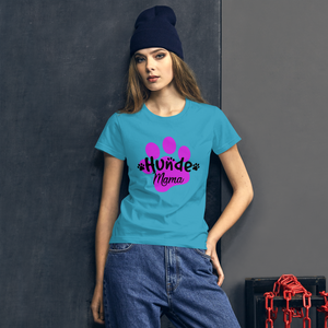 -HUNDEMAMA- Frauen Kurzarm T-Shirt