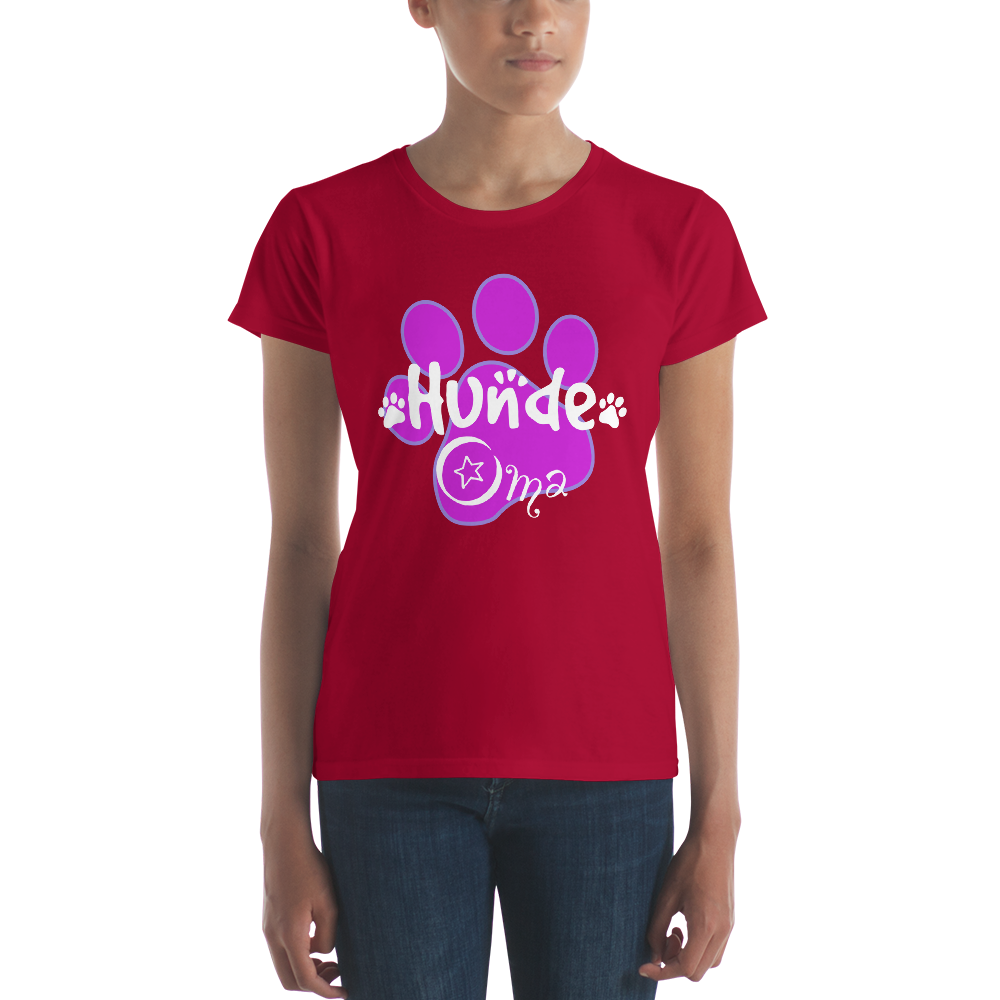 -HUNDE OMA- Frauen Kurzarm T-Shirt