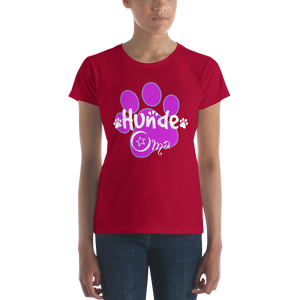 -HUNDE OMA- Frauen Kurzarm T-Shirt