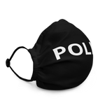 -POLIZEI- Gesichtsmaske Schwarz