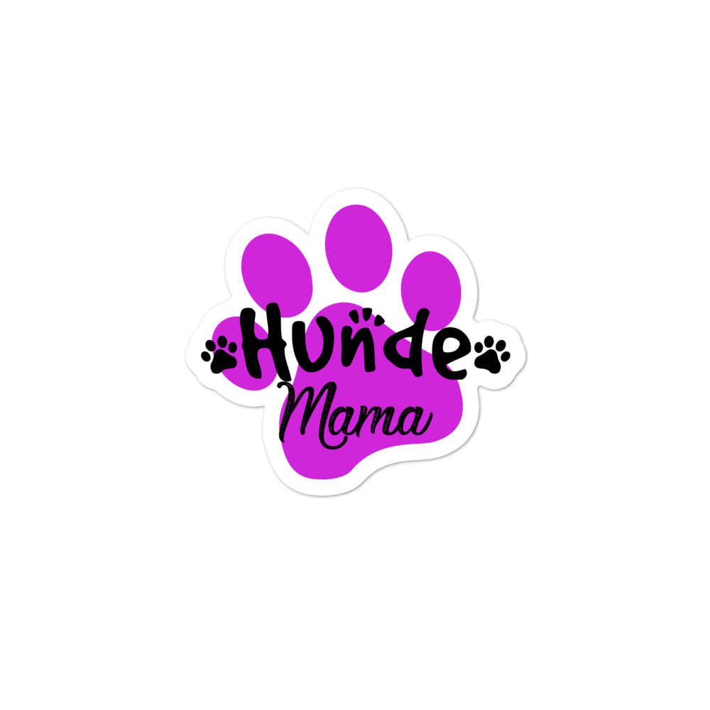 -HUNDEMAMA- Blasenfreie Aufkleber