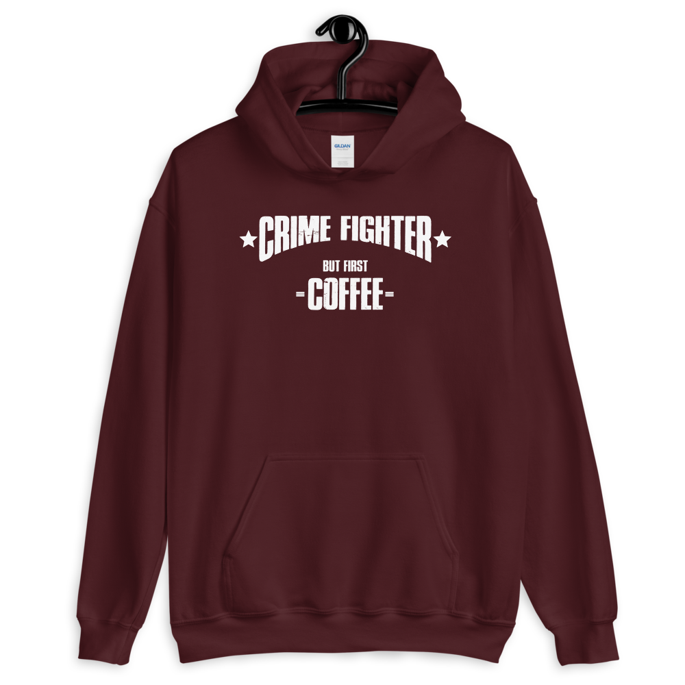 -CRIME FIGHTER - BUT FIRST COFFEE- Kapuzenpulli