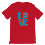 -LOVE- Kurzärmeliges Unisex-T-Shirt