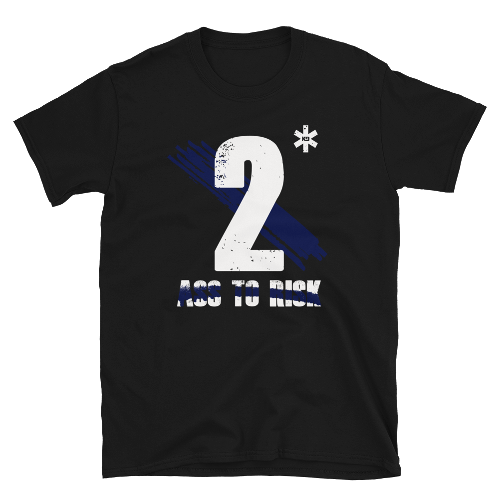 -2 ASS TO RISK- Kurzarm-Unisex-T-Shirt
