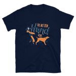 -Die mit dem Hund geht- Kurzarm-Unisex-T-Shirt