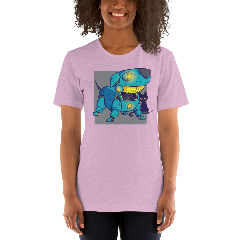 -ROBODOG- Kurzärmeliges Unisex-T-Shirt